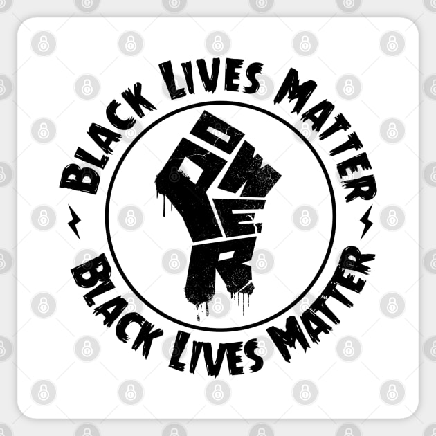 BLACK LIVES MATTER Sticker by Anrego